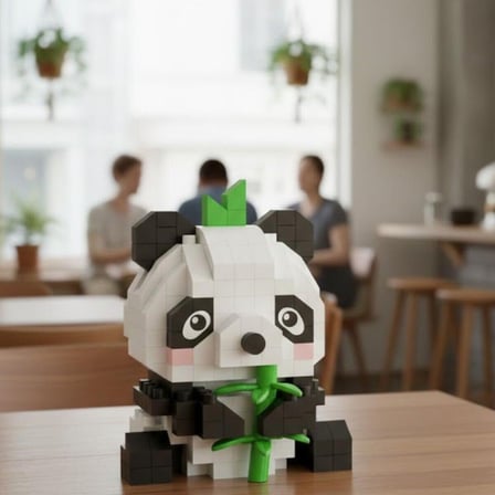LZ-8633 Loz Panda 170 Parça Block Oyuncak-mini Poşet