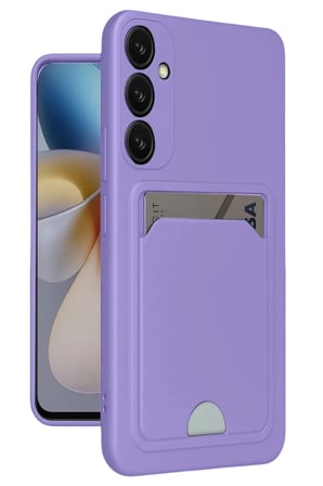 Samsung Galaxy A16 5G Kılıf Kelvin Kartvizitli Silikon - Lila