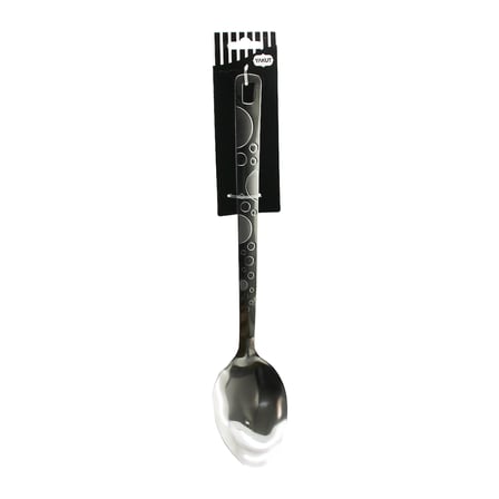 Çelik Servis Kaşık 36 cm Desenli