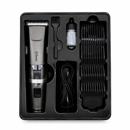 Saç Sakal Kesme Traş Makinesi Şarjlı Dijital Göstergeli 180° Döner Başlık 3-6-9-12MM Tarak MR-6007