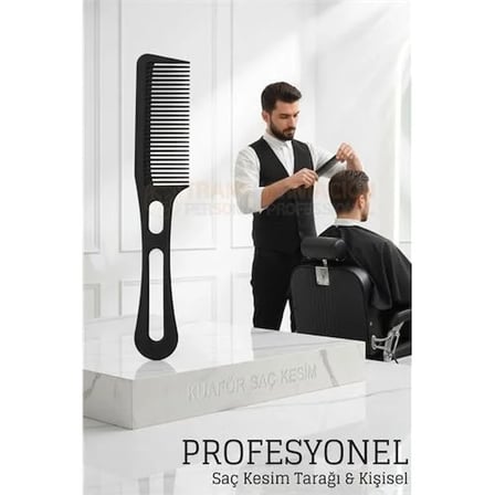 Kuaför Saç Kesim Tarağı - Profesyonel Tasarım Berber Kesim Tarağı