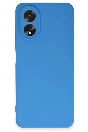 Oppo A38 Kılıf First Silikon - Mavi