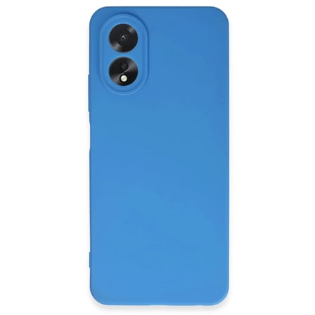 Oppo A38 Kılıf First Silikon - Mavi