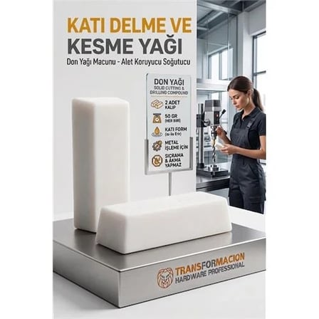 Katı Don Yağı 2x50gr - Matkap Ucu Soğutucu Ve Kılavuz Diş Açma Macunu 723238