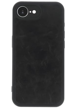Apple iPhone 16E Kılıf Aras Deri Kapak - Siyah