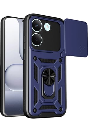 Xiaomi Poco X8 Pro Pars Lens Yüzüklü Silikon - Lacivert