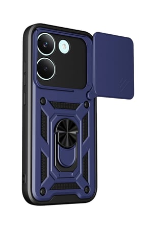 Xiaomi Poco X8 Pro Pars Lens Yüzüklü Silikon - Lacivert