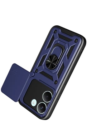 Xiaomi Poco X8 Pro Pars Lens Yüzüklü Silikon - Lacivert