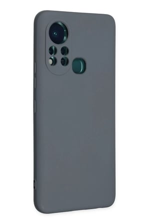 İnfinix Hot 11s Kılıf Nano içi Kadife Silikon - Gri