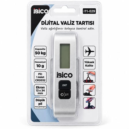 Dijital Valiz Terazisi 50kg - 10g Hassasiyet