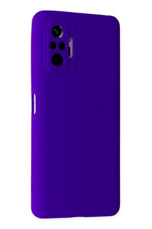 Xiaomi Redmi Note 10 Pro Kılıf Nano içi Kadife Silikon - Mor