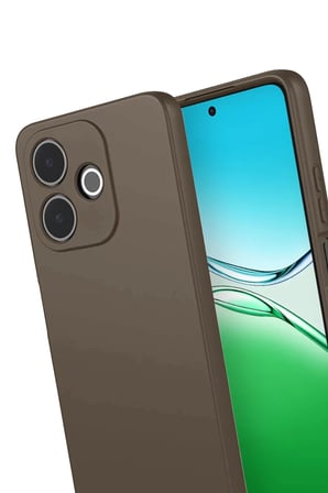 Oppo A5 Pro 4G First Silikon - Kahverengi