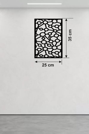 Modern Bağlantı Temalı Ahşap Duvar Tablosu - 25x35 cm Lazer Kesim Soyut Pano