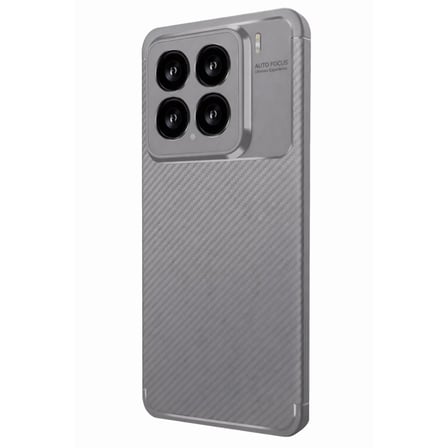 Xiaomi Mi 15 Kılıf Auto Focus Karbon Kapak - Gri