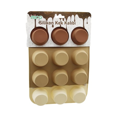 Silikon Muffin Kek Kalıbı Askılı