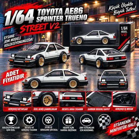 Toyota AE86 Sprinter Trueno Kaido Street V2 (adet fiyatıdır)