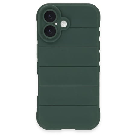 Apple iPhone 16 Plus Kılıf Optimum Silikon - Koyu Yeşil