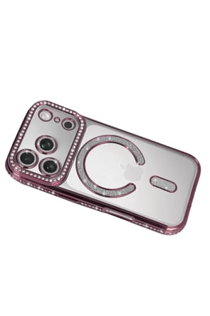 Apple iPhone 17 Pro Max Joke Simli Magneticsafe Kılıf - Pembe
