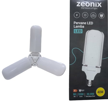 Zeonix 40W 3 Kanatlı Pervane Ampul