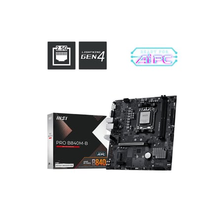 Pro B840M B Ddr5 8000Mt/S 1Xhdmi 2Xm 2 Usb C Matx Am5 ( Am5 9000/8000/7000 Serileri İ̇Le Uyumlu)