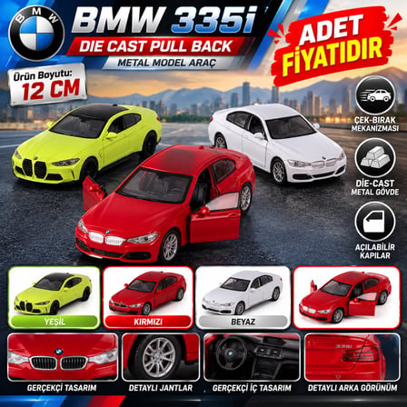 43659 Die Cast Pull Back Bmw 335İ