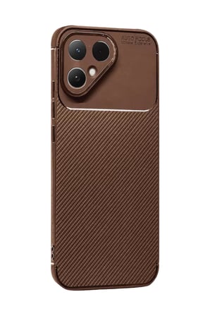 Tecno Pova Curve 2 5G Auto Focus Karbon Kapak - Kahverengi