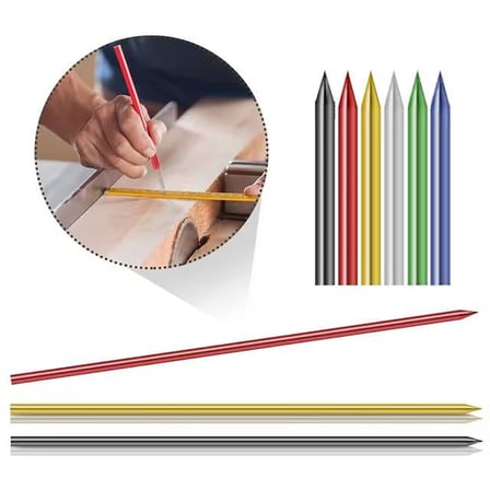 SN-27135 Marangoz Derin Dip Konum Delik İşaretleme Kurşun Uç Seti (6lı Paket)