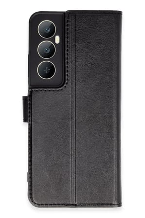 Realme C65 Kılıf Trend S Plus Kapaklı Kılıf - Siyah