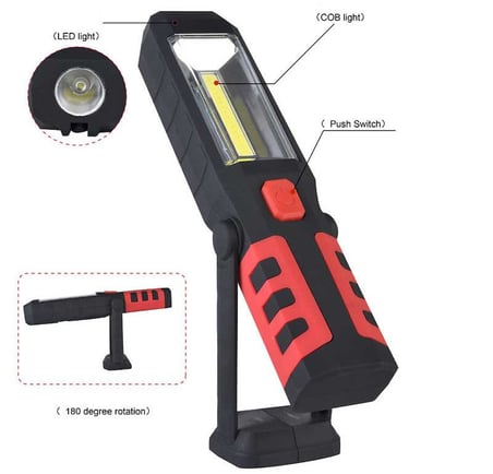 BR S99 COB LED Şarj Edilebilir Mıknatıslı Çalışma Feneri