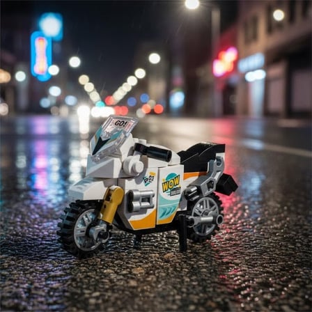 LZ-8624  Motorsiklet 120 Parça Block Oyuncak Mini Poşet