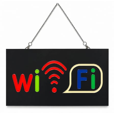 Işıklı Tak Çalıştır Hazır Tabela WiFi