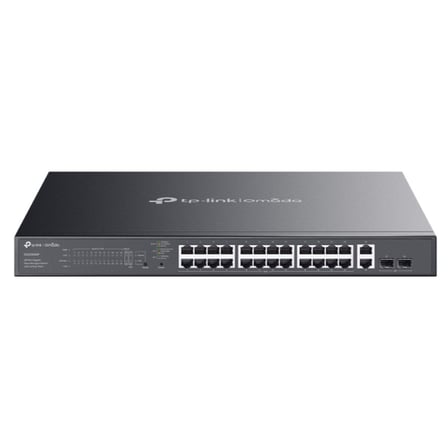 Omada Es228Gmp 24 Port Gigabit+ 2Xgb Sfp+2Xgb Rj45 Uplink Cloud L2 Yonetilebilir 384W Poe Rackmount Switch