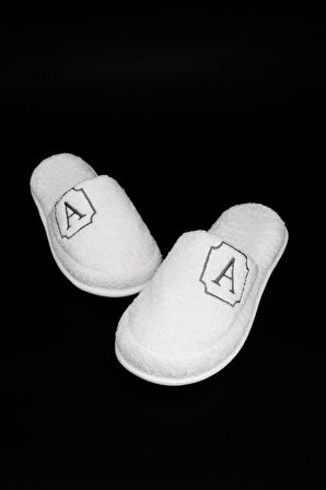 A Harf Havlu Banyo Ev Otel Lohusa Terliği Kalın Taban Terlik