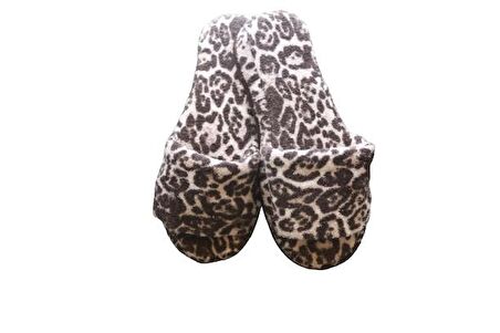 Terlik Baskılı Havlu Banyo Ev Otel Terliği KaymazKalın Açık Burun