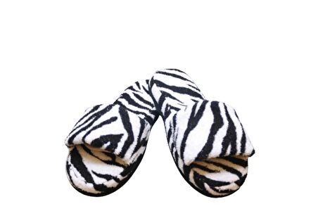 Terlik Baskılı Havlu Banyo Ev Otel Terliği KaymazKalın Açık Burun