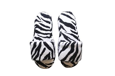 Terlik Baskılı Havlu Banyo Ev Otel Terliği KaymazKalın Açık Burun