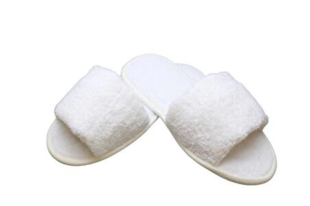 Terlik Havlu Banyo Ev Otel Lohusa Terliği Kaymaz İnce Açık Burun