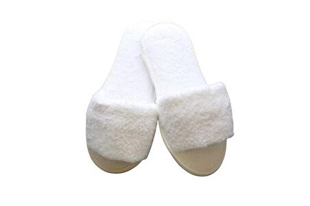 Terlik Havlu Banyo Ev Otel Lohusa Terliği Kaymaz İnce Açık Burun