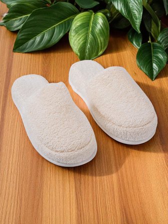 CottonVerse Banyo Ve Ev Terliği – %100 Pamuk Havlu Kaymaz Kalın Taban , Yüksek Su Emicilik
