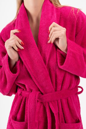 CottonVerse Şalyaka Bornoz – %100 Pamuk, Unisex