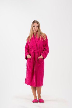 CottonVerse Şalyaka Bornoz – %100 Pamuk, Unisex