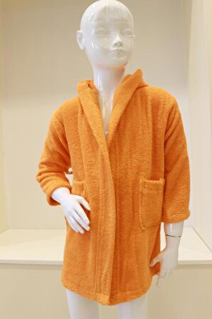 Bebek Bornozu Çocuk Bornozu Bukle Pamuklu Kapşonlu Bornoz