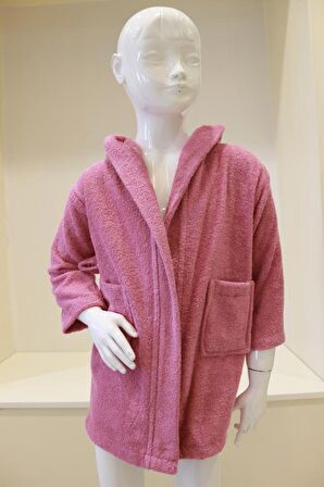 Bebek Bornozu Çocuk Bornozu Bukle Pamuklu Kapşonlu Bornoz