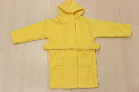 Bebek Bornozu Çocuk Bornozu Bukle Pamuklu Kapşonlu Bornoz