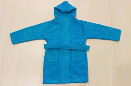 Bebek Bornozu Çocuk Bornozu Bukle Pamuklu Kapşonlu Bornoz