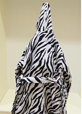 Bebek Bornozu Çocuk Bornozu Baskılı Bukle Kapşonlu Bornoz