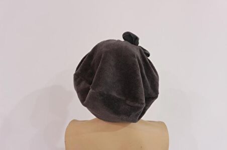 Fiyonklu Saç Kurulama Bonesi Lastikli Triga Baş Havlu Saç Bonesi