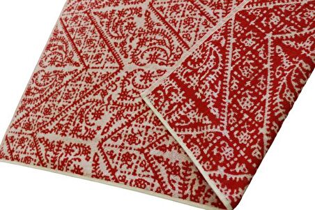 50x90 Fancy İplik Boya Jakarlı Bukle El Yüz Baş Havlusu