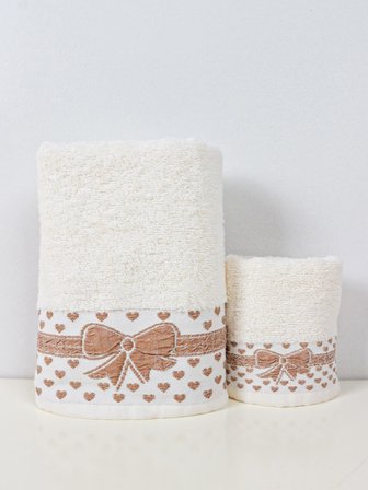 Gift El & Yüz Havlusu – 2’li, %100 Pamuk 30x50 cm ve 50x90 Cm