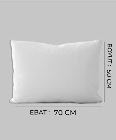 Microfiber Yastık 50x70 Polyester Elyaf Dolgulu Hijyenik Yastık